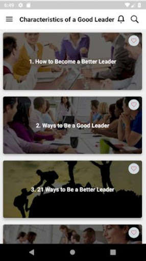 Run android online APK Characteristics of a Good leader(Learn Leadership) from MyAndroid or emulate Characteristics of a Good leader(Learn Leadership) using MyAndroid