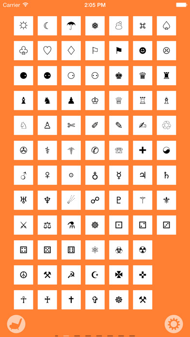 Emulate iPhone app Character Pad using MyAndroid