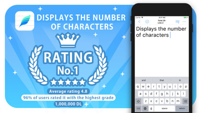 Emulate iPhone app Characters count notes using MyAndroid