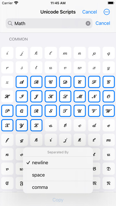 Emulate iPhone app Character Search using MyAndroid Emulate iPhone app Character Search using MyAndroid