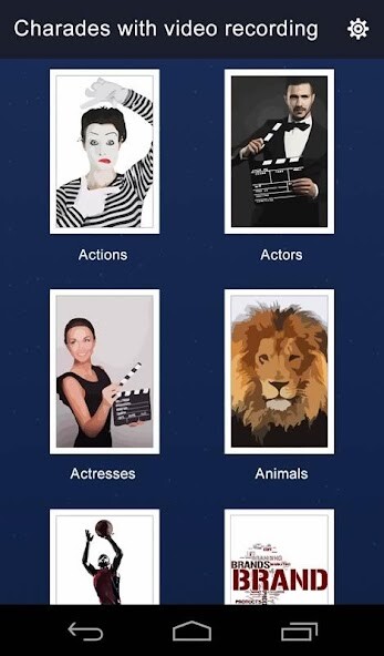 Run android online APK Charades with video recording from MyAndroid or emulate Charades with video recording using MyAndroid