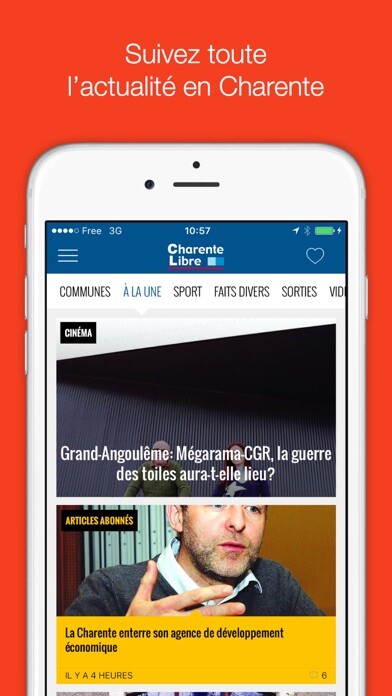 Emulate iPhone app Charente Libre using MyAndroid Emulate iPhone app Charente Libre using MyAndroid
