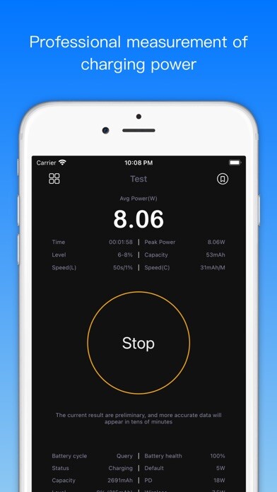 Emulate iPhone app Charger Master Pro using MyAndroid