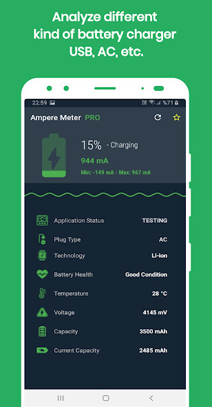 Run android online APK Charger Tester Ampere Meter from MyAndroid or emulate Charger Tester Ampere Meter using MyAndroid Run android online APK Charger Tester Ampere Meter from MyAndroid or emulate Charger Tester Ampere Meter using MyAndroid
