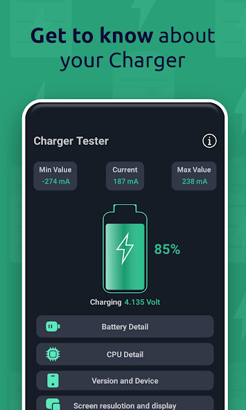 Emulate Android APK Charger Tester Emulate Android APK Charger Tester