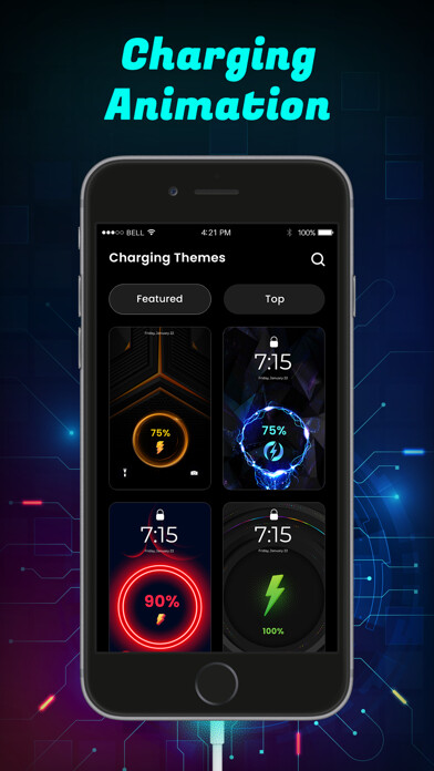 Emulate iPhone app Charging Animation - Show using MyAndroid