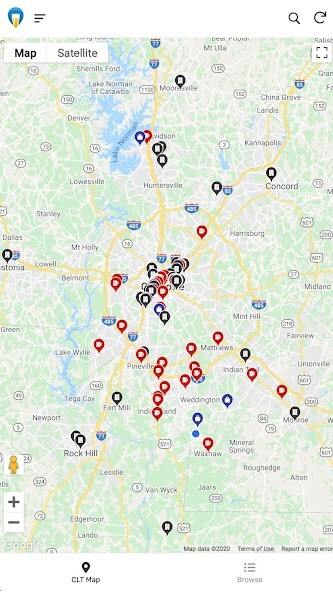 Emulate iPhone app Charlotte Beer Map using MyAndroid