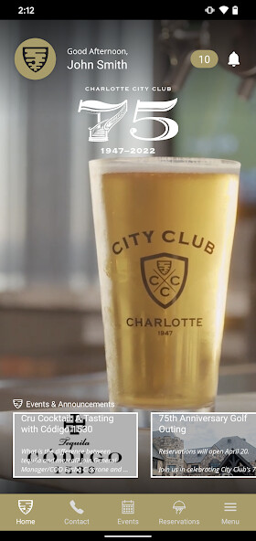 Emulate iPhone app Charlotte City Club using MyAndroid Emulate iPhone app Charlotte City Club using MyAndroid