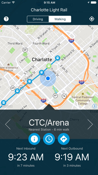 Emulate iPhone app Charlotte Light Rail using MyAndroid Emulate iPhone app Charlotte Light Rail using MyAndroid
