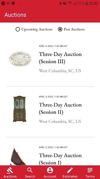 Run android online APK Charlton Hall Live Bidding from MyAndroid or emulate Charlton Hall Live Bidding using MyAndroid
