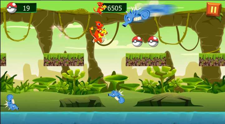 Emulate Android APK charmeleon and pikachu