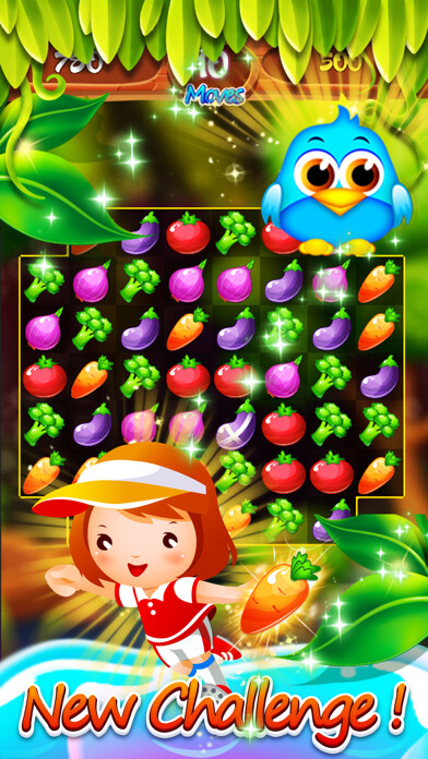 Emulate iPhone app Charm Garden Veggies - Sweet Fruit Tales Heroes using MyAndroid