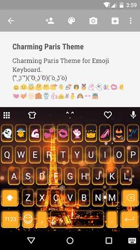 Emulate Android APK Charming Paris Emoji Keyboard Emulate Android APK Charming Paris Emoji Keyboard
