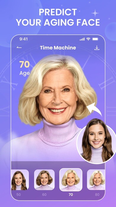 Emulate iPhone app CharmLab - AI Face & Hair using MyAndroid