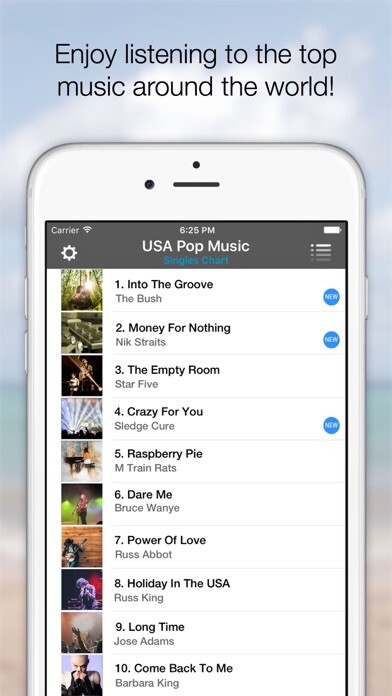 Emulate iPhone app Chart Music using MyAndroid Emulate iPhone app Chart Music using MyAndroid
