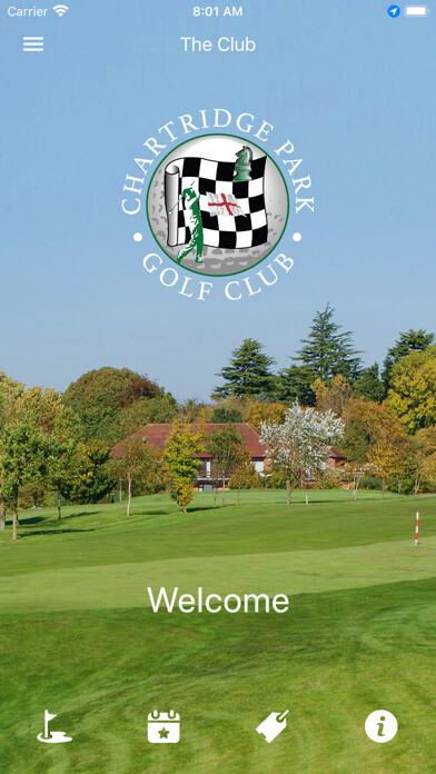 Emulate iPhone app Chartridge Park Golf Club using MyAndroid