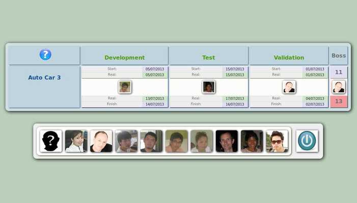 Emulate Android APK Chart Staff - Contractor View
