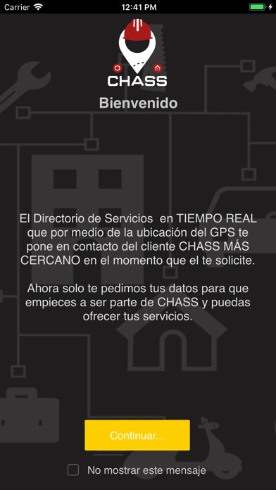 Emulate iPhone app Chass MX Proveedor using MyAndroid