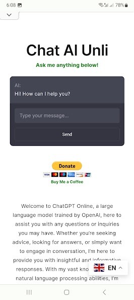 Run android online APK Chat AI Unli from MyAndroid or emulate Chat AI Unli using MyAndroid Run android online APK Chat AI Unli from MyAndroid or emulate Chat AI Unli using MyAndroid