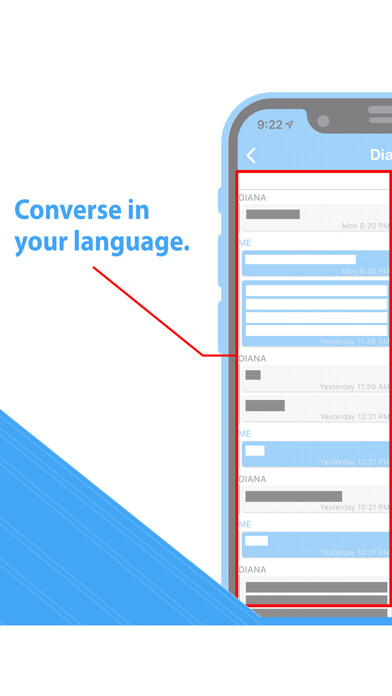 Emulate iPhone app ChatAll - A language app using MyAndroid Emulate iPhone app ChatAll - A language app using MyAndroid
