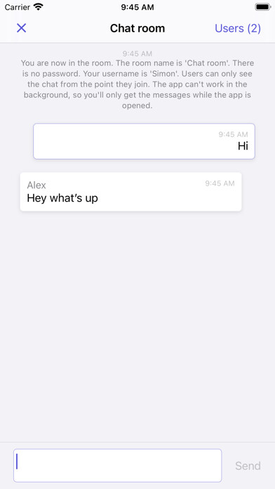 Emulate iPhone app ChatAround - Offline chat using MyAndroid Emulate iPhone app ChatAround - Offline chat using MyAndroid