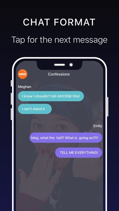 Emulate iPhone app Chat Candy - Write Stories using MyAndroid