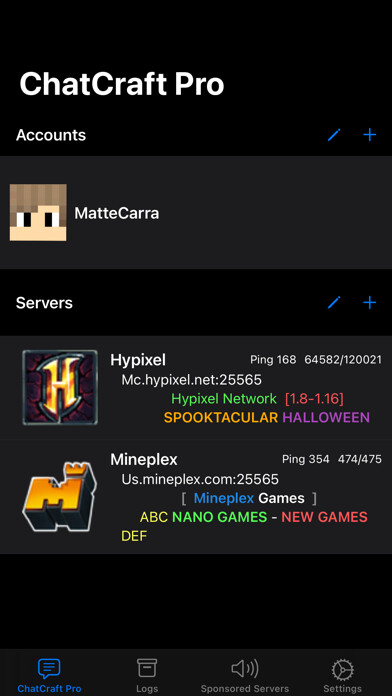Emulate iPhone app ChatCraft Pro for Minecraft using MyAndroid Emulate iPhone app ChatCraft Pro for Minecraft using MyAndroid