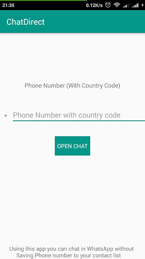 Run android online APK ChatDirect - Direct Chat to Whatsapp from MyAndroid or emulate ChatDirect - Direct Chat to Whatsapp using MyAndroid Run android online APK ChatDirect - Direct Chat to Whatsapp from MyAndroid or emulate ChatDirect - Direct Chat to Whatsapp using MyAndroid