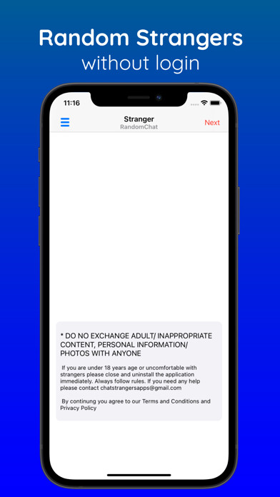 Emulate iPhone app ChatHub Random Chat Hot Voice using MyAndroid