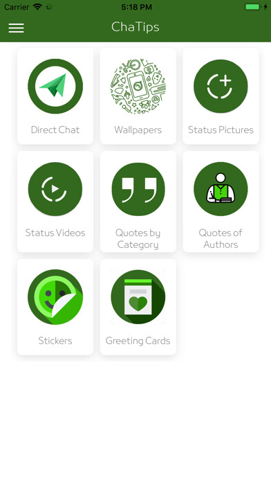 Emulate iPhone app ChaTips - Status & Direct Chat using MyAndroid