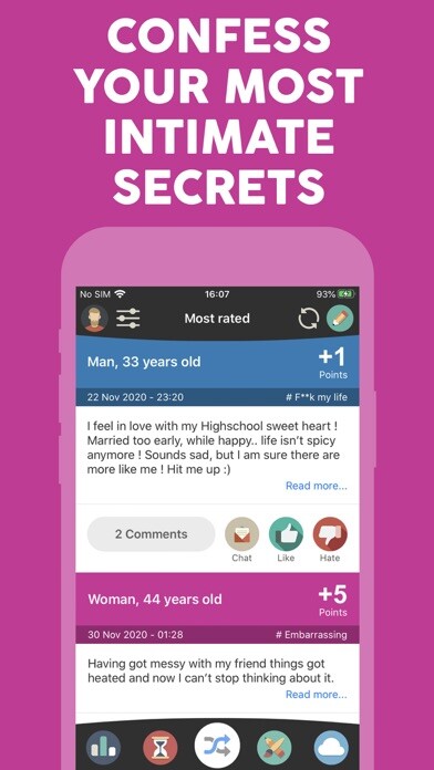 Emulate iPhone app ChatJoy - secret live chat using MyAndroid