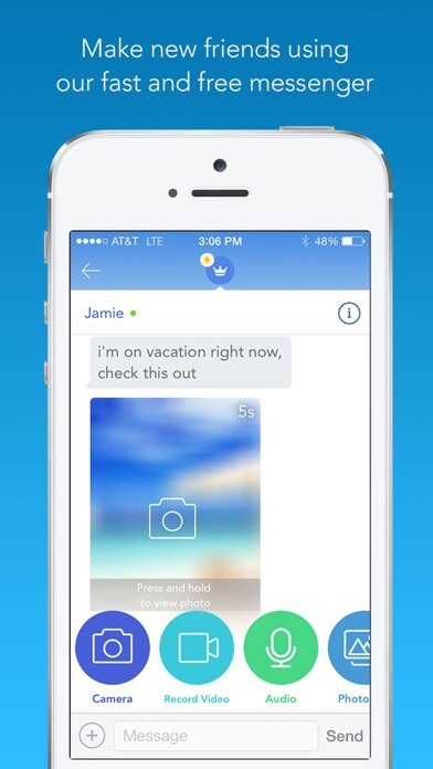 Emulate iPhone app Chatous - Chat with new people using MyAndroid