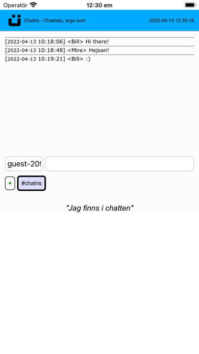Emulate iPhone app Chatris using MyAndroid