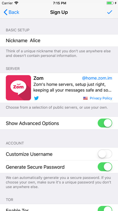 Emulate iPhone app ChatSecure Messenger using MyAndroid Emulate iPhone app ChatSecure Messenger using MyAndroid
