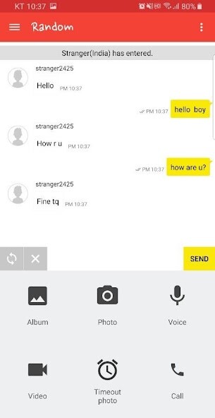 Run android online APK Chat Talk (Random Chat) from MyAndroid or emulate Chat Talk (Random Chat) using MyAndroid