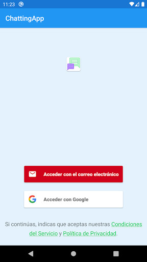 Run android online APK chatting app from MyAndroid or emulate chatting app using MyAndroid