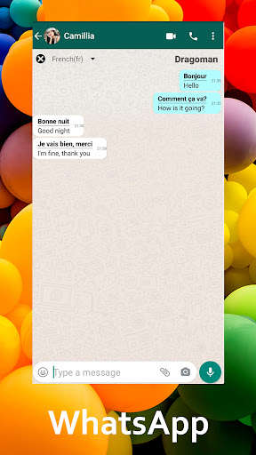 Run android online APK Chat Translate for WhatsApp & Instagram : Dragoman from MyAndroid or emulate Chat Translate for WhatsApp & Instagram : Dragoman using MyAndroid