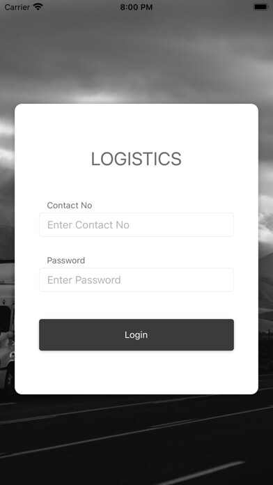 Emulate iPhone app Chavda Logistics using MyAndroid