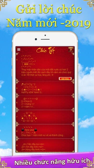 Emulate iPhone app Chúc tết - Lịch Vạn Sự 2019 using MyAndroid