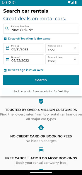 Run android online APK Cheap Car Rentals from MyAndroid or emulate Cheap Car Rentals using MyAndroid