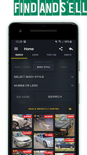 Run android online APK Cheap Cars For Sale, Find or Sell Yours from MyAndroid or emulate Cheap Cars For Sale, Find or Sell Yours using MyAndroid