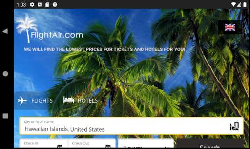 Run android online APK Cheapest flights & hotels - FlightAir from MyAndroid or emulate Cheapest flights & hotels - FlightAir using MyAndroid