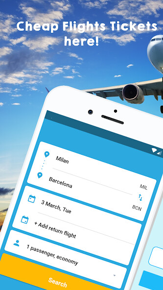 Emulate Android APK Cheap Flights Tickets App