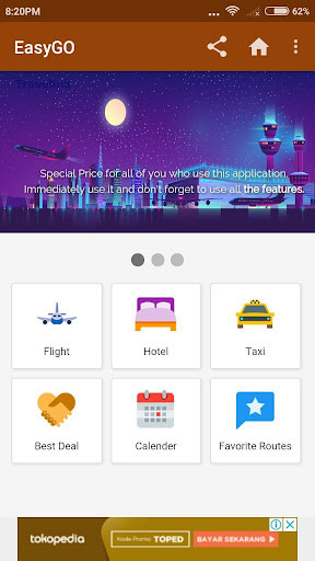 Run android online APK Cheap Flight tickets, Hotels and Car Rental from MyAndroid or emulate Cheap Flight tickets, Hotels and Car Rental using MyAndroid