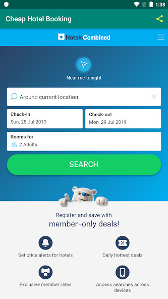 Run android online APK Cheap Hotel Booking from MyAndroid or emulate Cheap Hotel Booking using MyAndroid