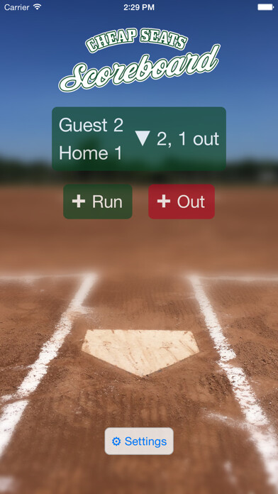 Emulate iPhone app Cheap Seats Scoreboard using MyAndroid
