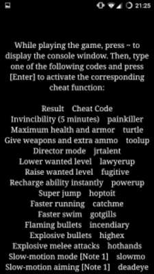 Emulate Android APK Cheat Codes for GTA 5