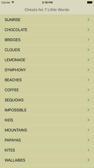 Emulate iPhone app Cheats for 7 Little Words using MyAndroid Emulate iPhone app Cheats for 7 Little Words using MyAndroid