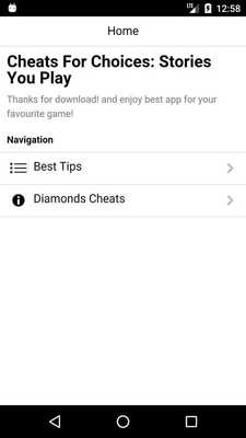Emulate Android APK Cheats For Choices Stories You Play