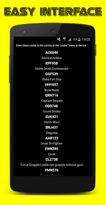 Emulate Android APK Cheats for Lego Star Wars Emulate Android APK Cheats for Lego Star Wars